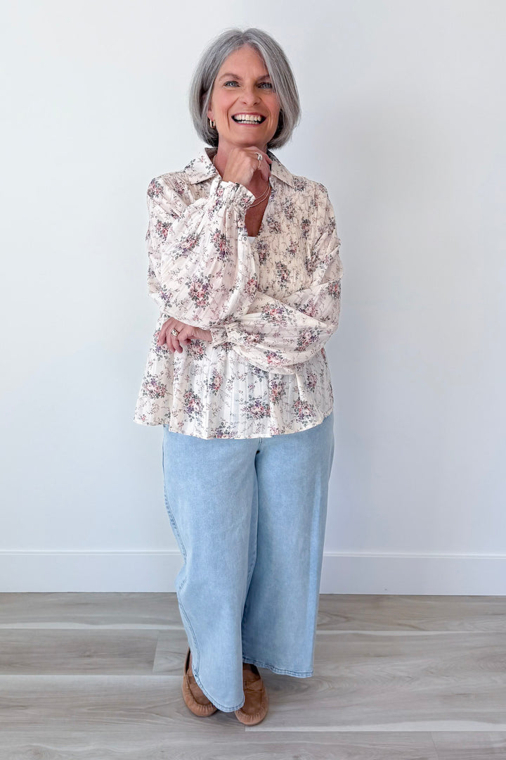 Subtle Bloom Top