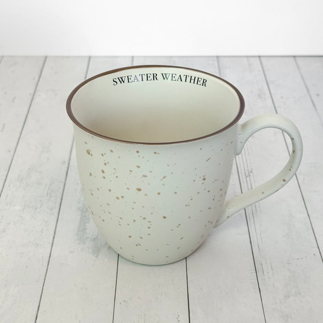 Speckled Holiday Phrase Mug