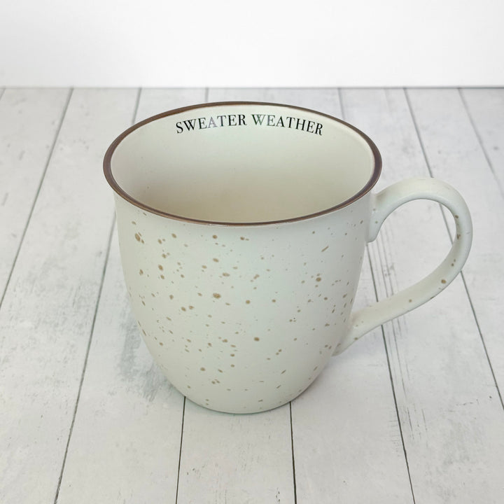Speckled Holiday Phrase Mug