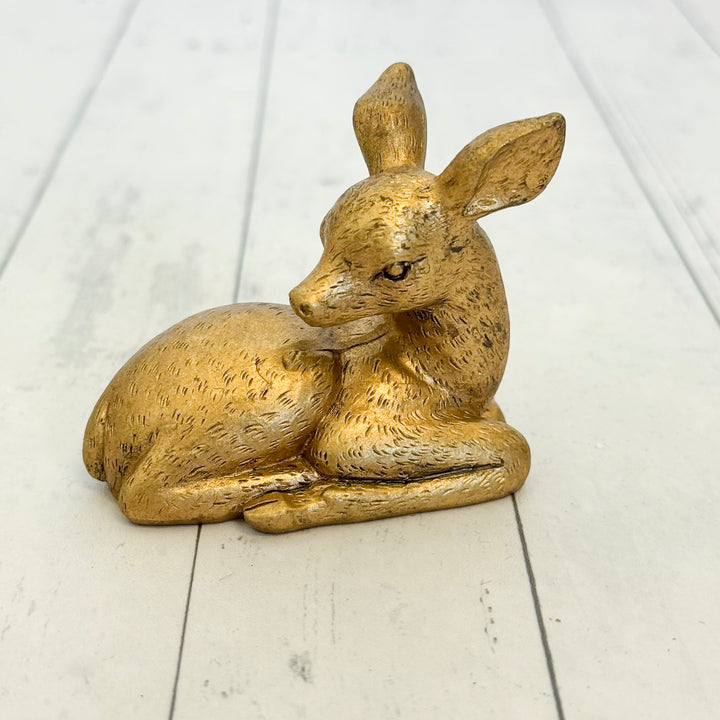 Gold Winter Forest Animal Sitter