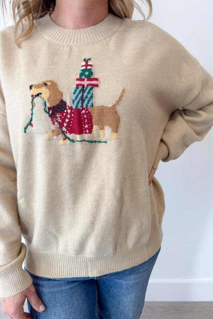 Jolly Dachshund Sweater