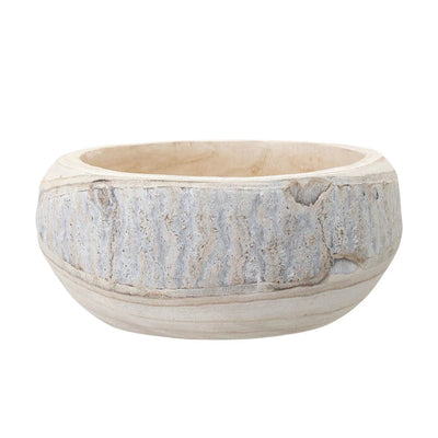 Hand Carved Paulownia Bowl
