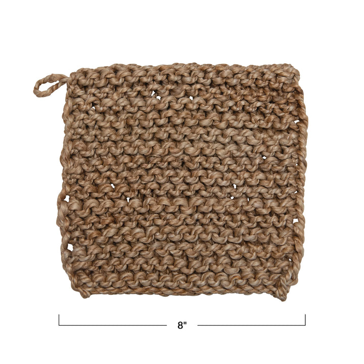 Jute Crocheted Pot Holder