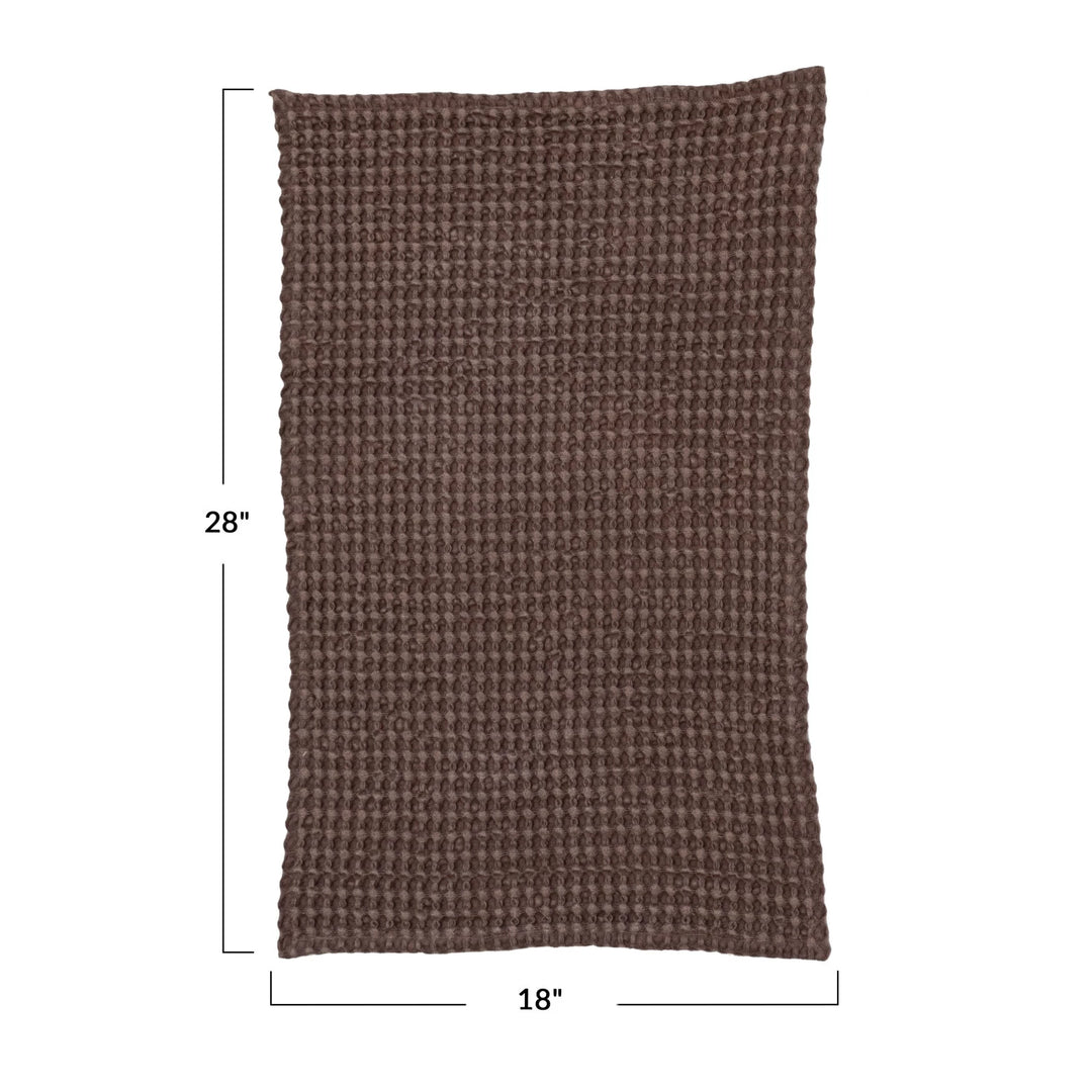 Aubergine Waffle Weave Dishtowel