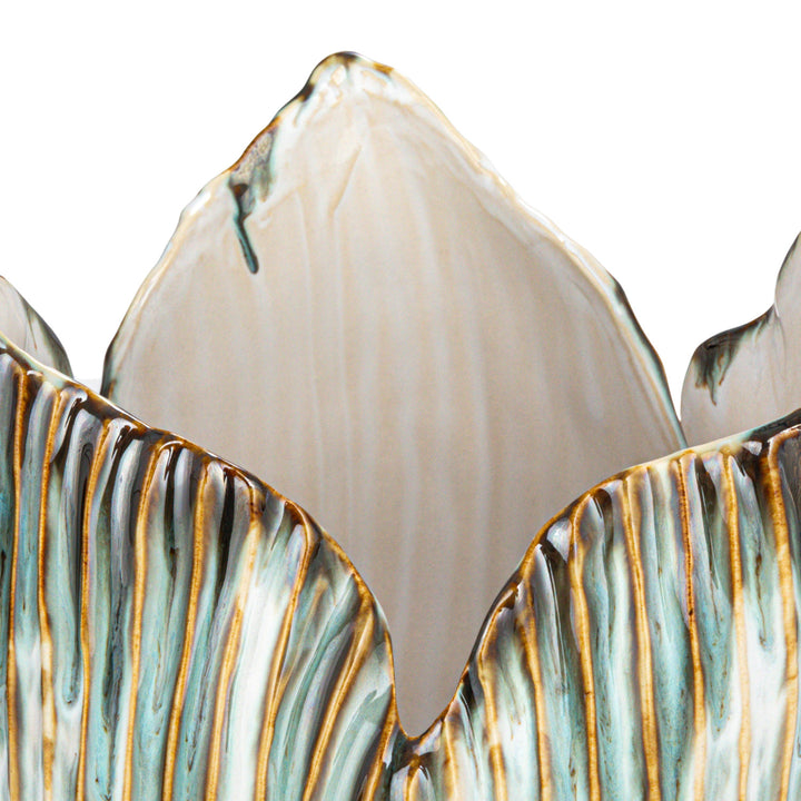 Pleated Sculptural Vase