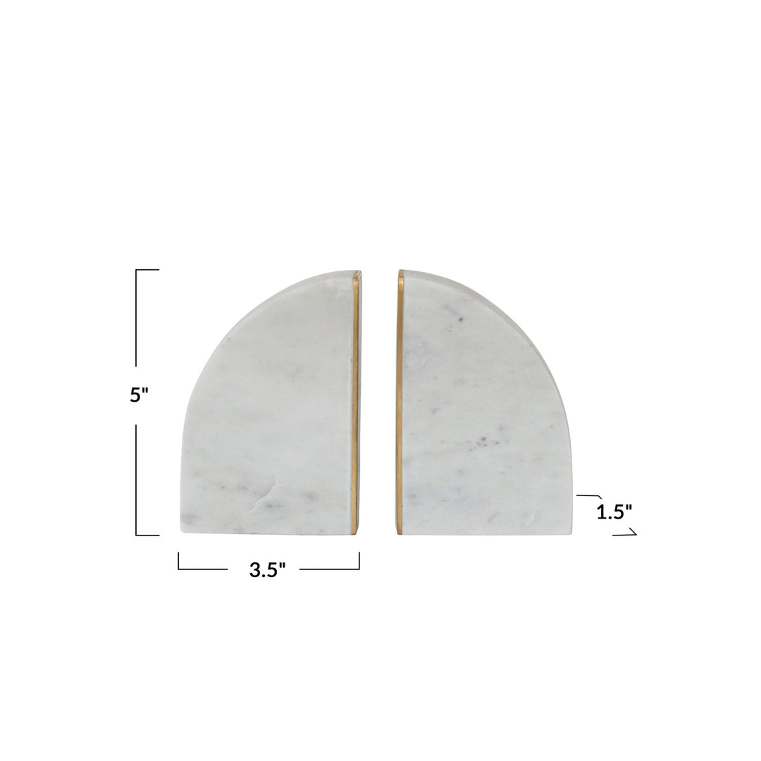 Marble Column Bookends