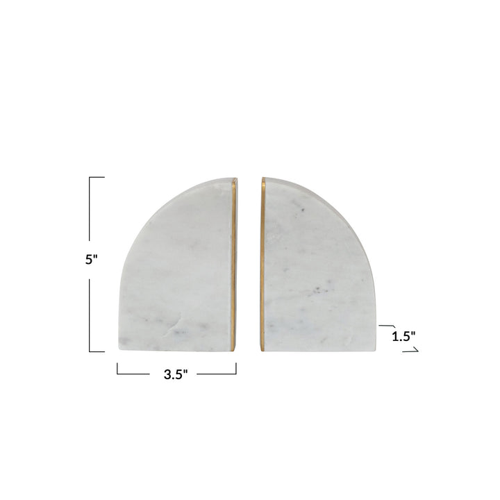 Marble Column Bookends