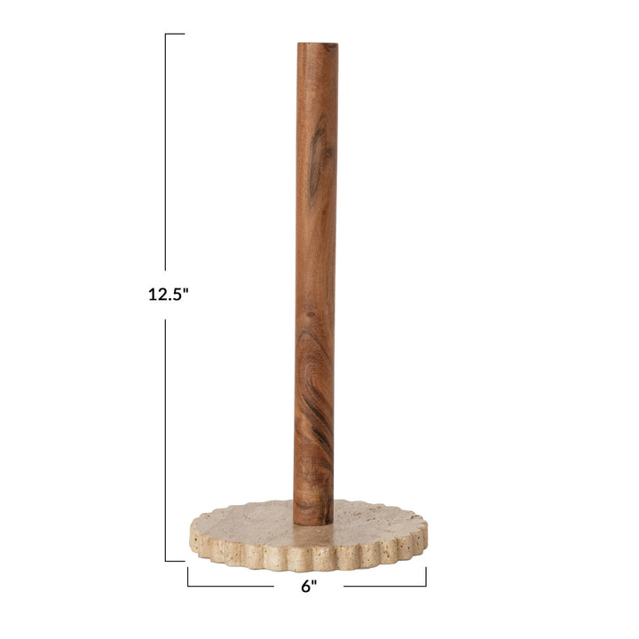 Wood Paper Towel Holder