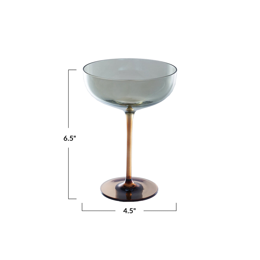 Iridescent Martini Glass