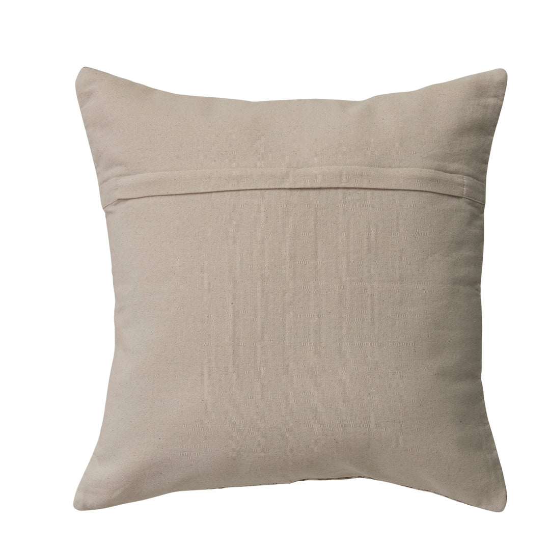 Rich Brown Floral Pillow