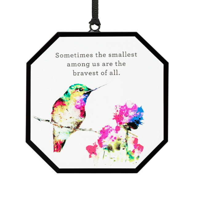 Brave Hummingbird Suncatcher