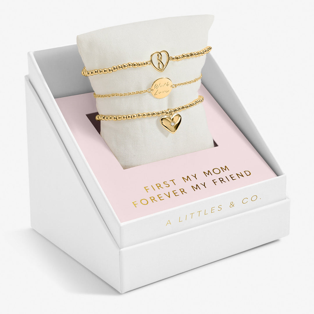 A Little "First My Mom Forever My Friend" Bracelet Gift Box