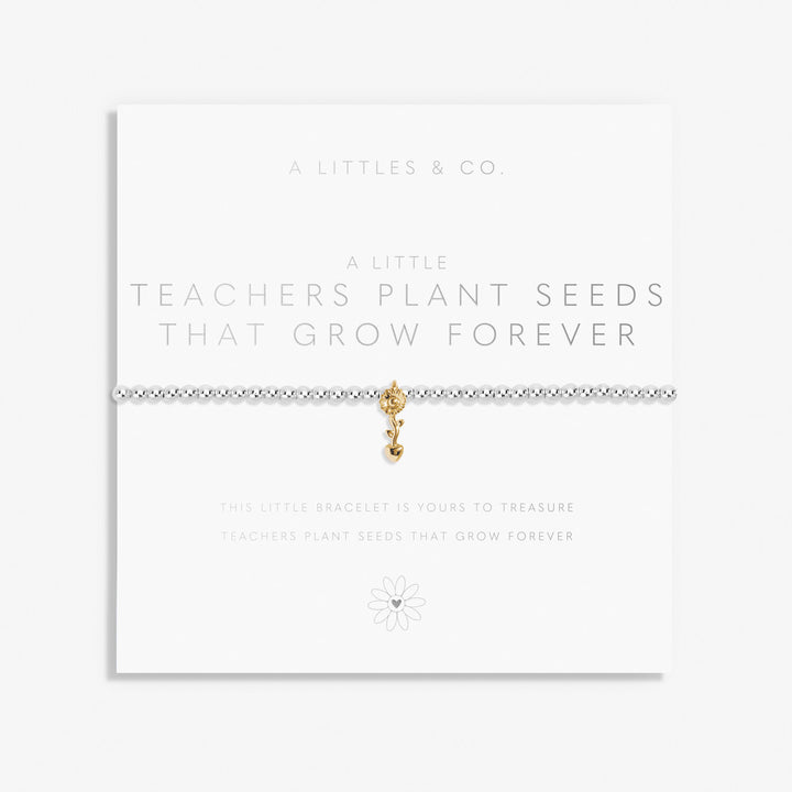 A Little Teachers Plant Seeds That Grow Forever Bracelet