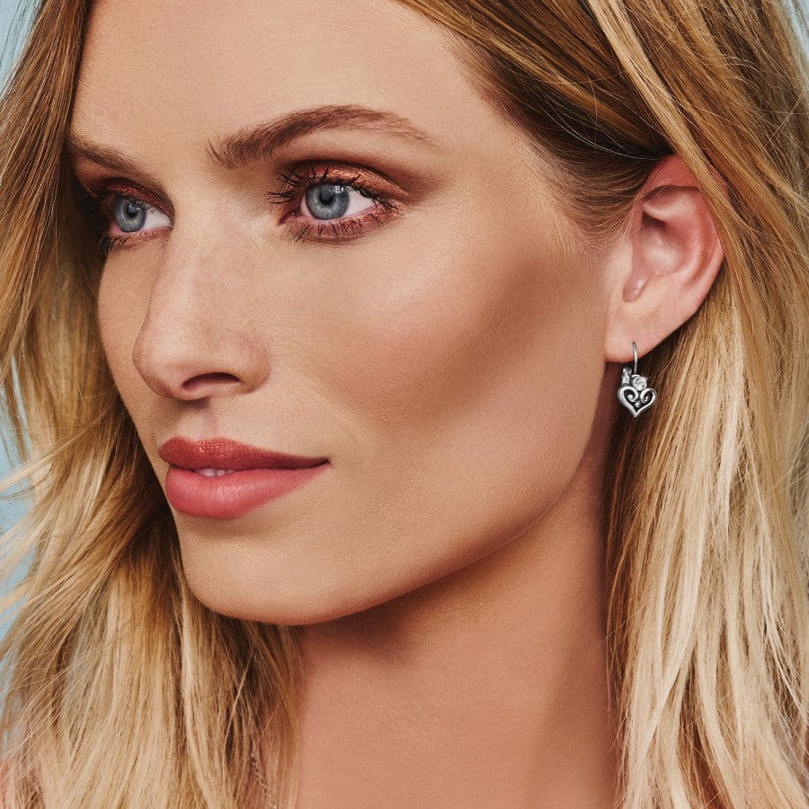 Brighton Alcazar Heart Leverback Earrings