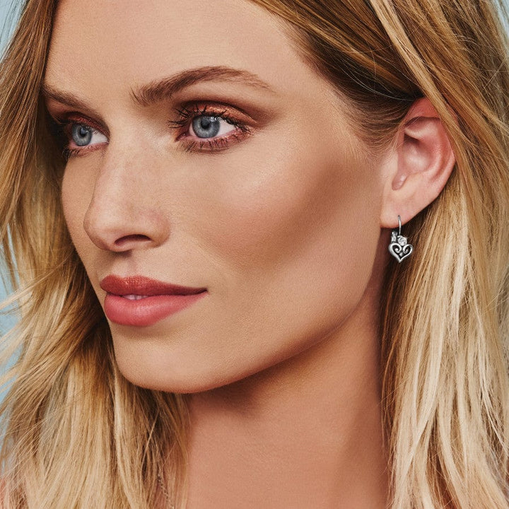 Brighton Alcazar Heart Leverback Earrings