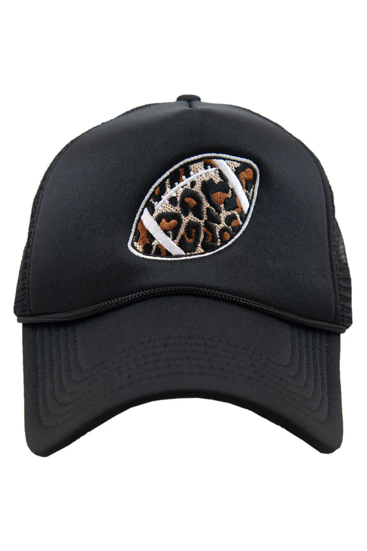 Leopard Football Trucker Hat