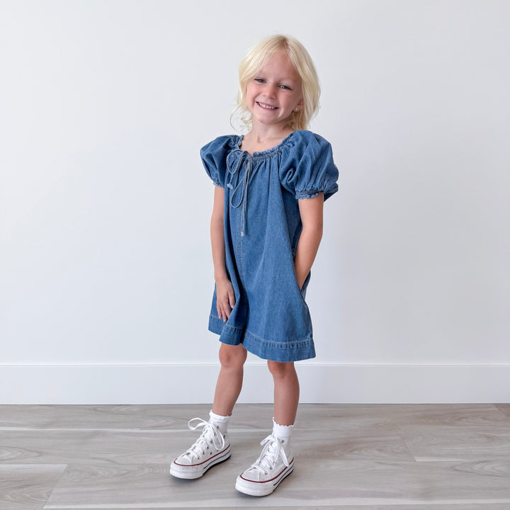Washed Denim Romper