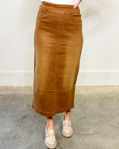 Sara Long Denim Skirt