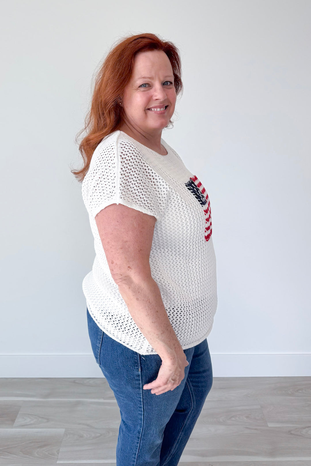 American Flag Top Curvy