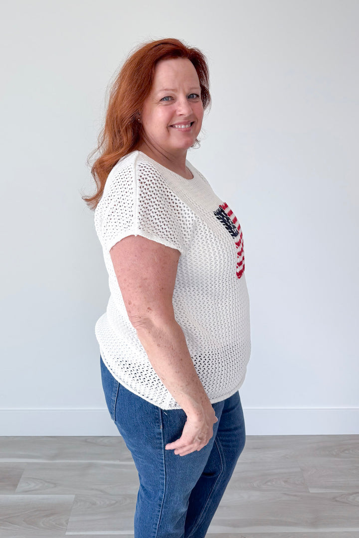 American Flag Top Curvy