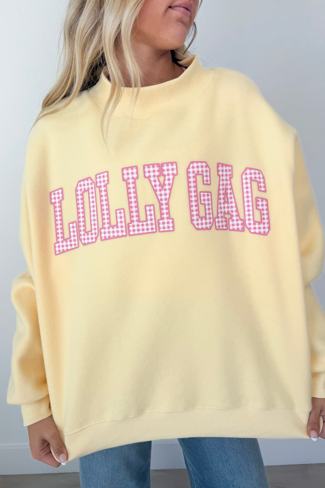 Dilly Dally Lolly Gag Reversible Sweatshirt