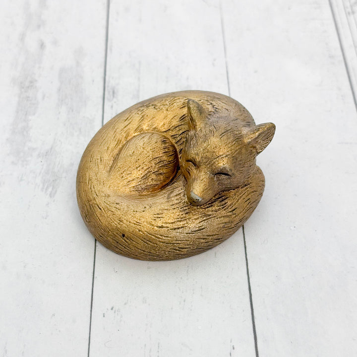 Gold Winter Forest Animal Sitter