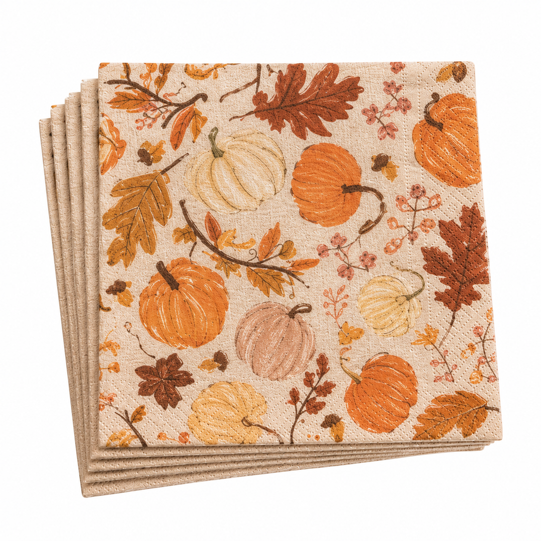 Festive Fall Paper Napkins