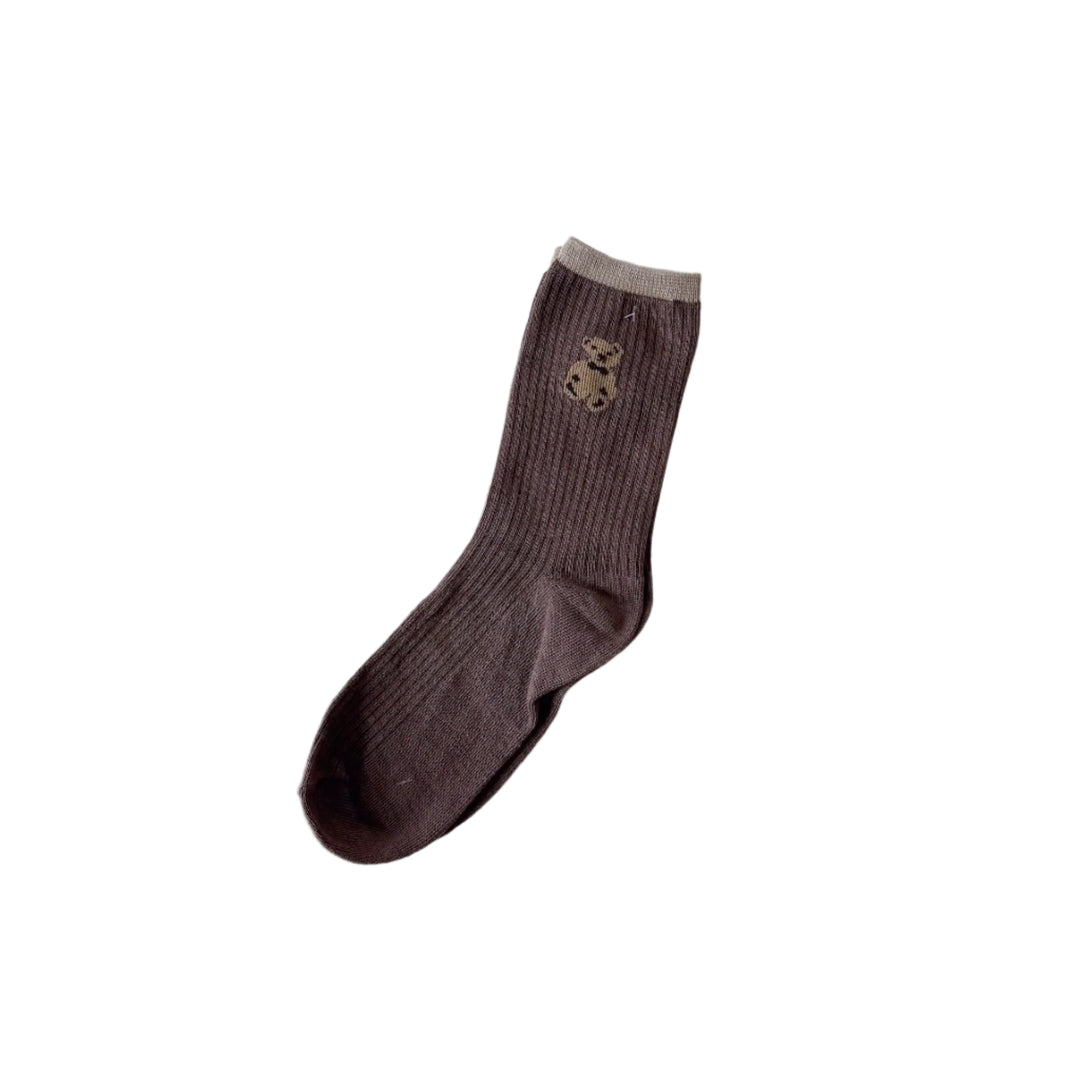 Teddy Bear Crew Socks