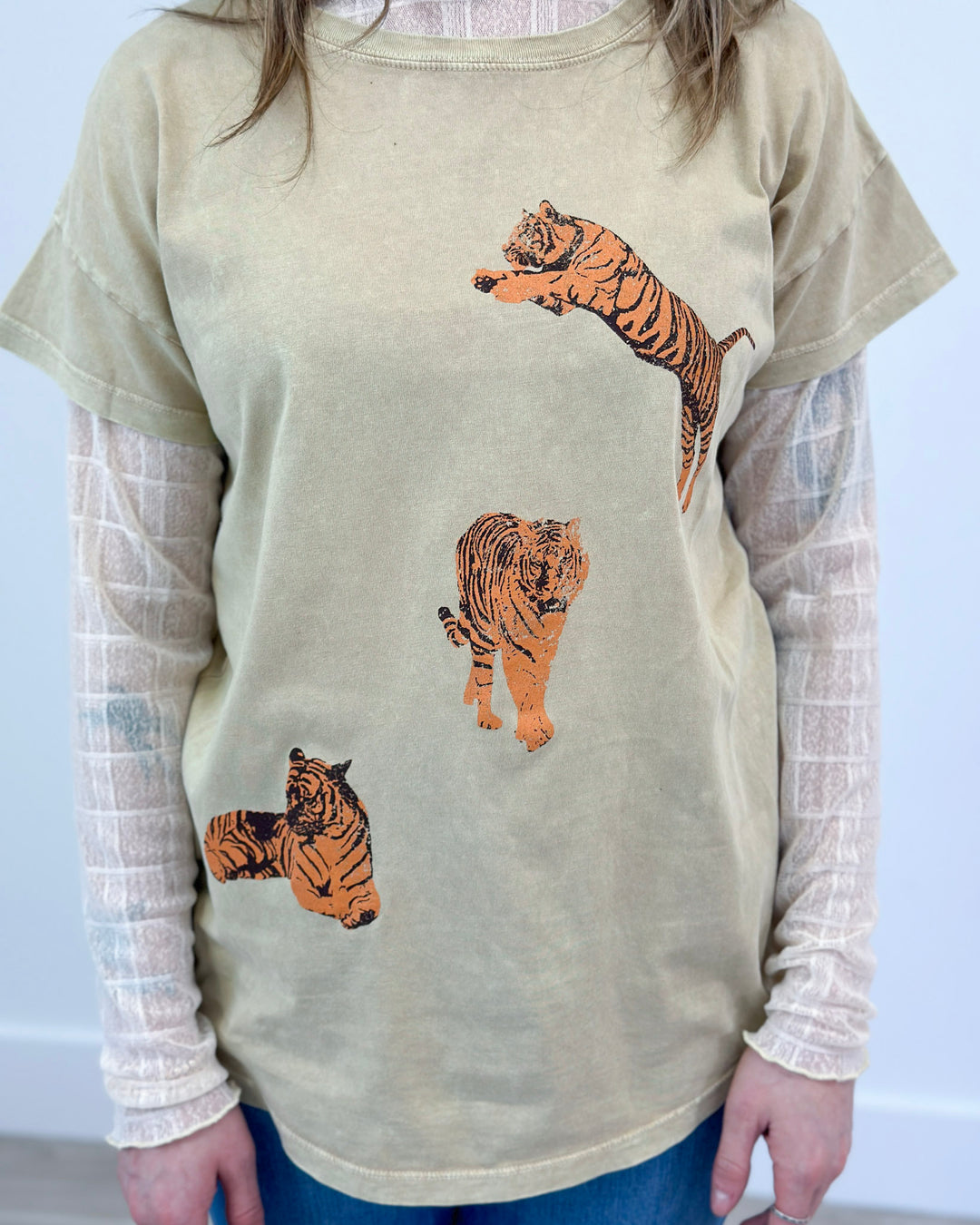 Taupe Tiger Tee