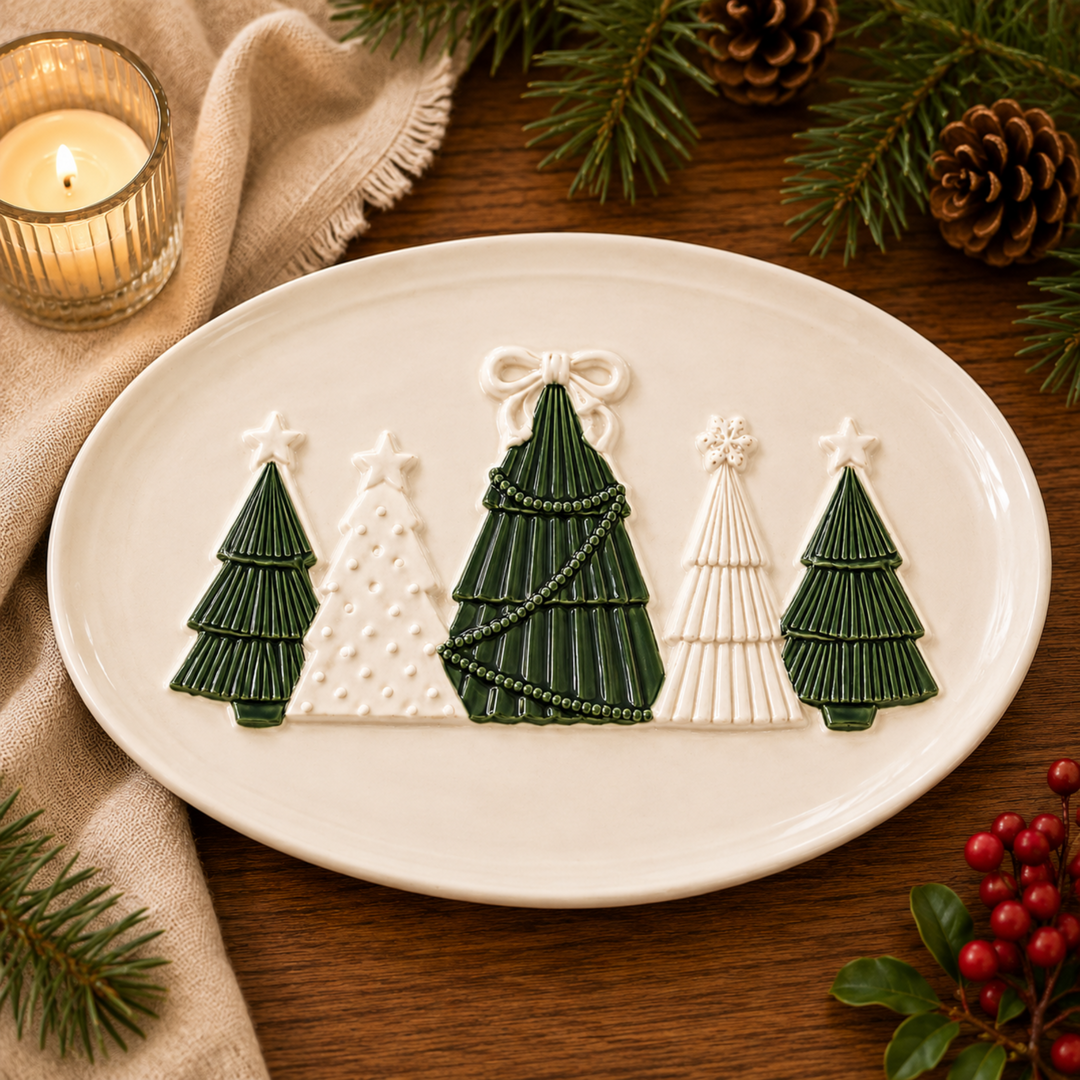 Festive Cheer Stoneware Platter