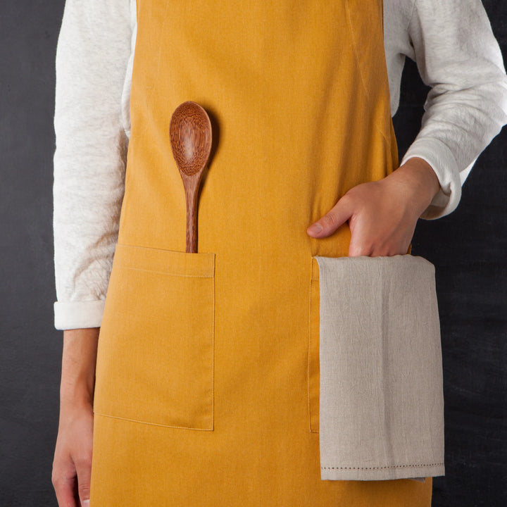 Stonewashed Ochre Apron