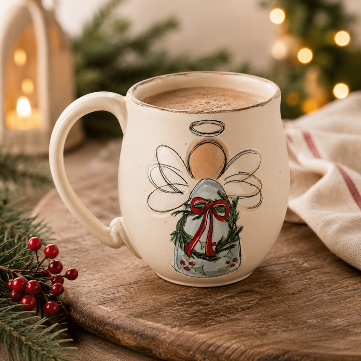 Sketched Christmas Stoneware Mug