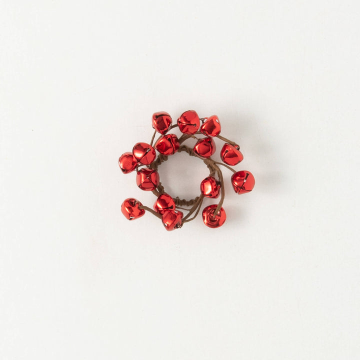 Red Jingle Bell Candle Ring