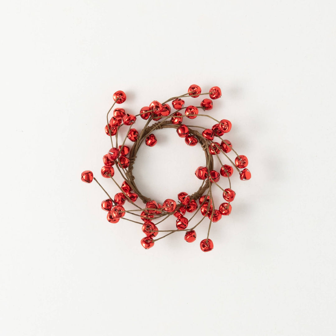 Red Jingle Bell Candle Ring