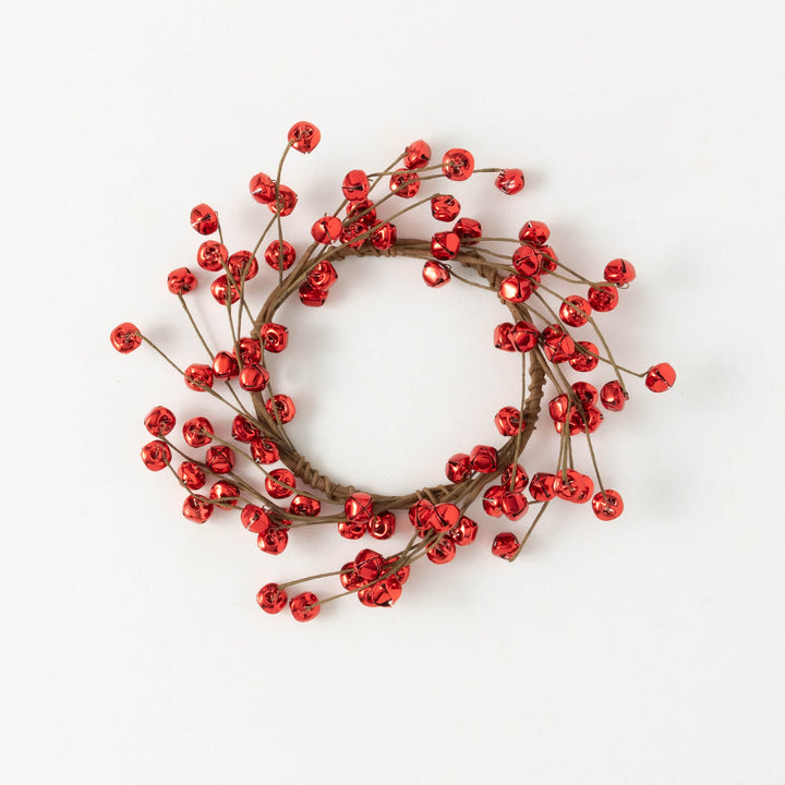 Red Jingle Bell Candle Ring