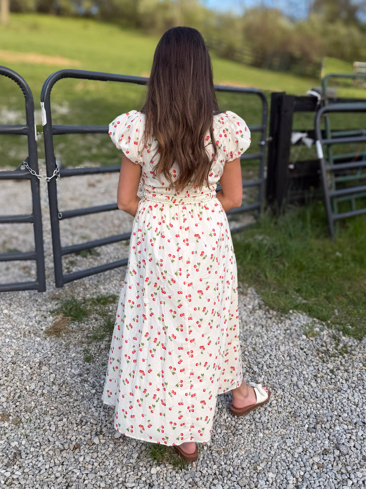 Red White & Cherry Dress