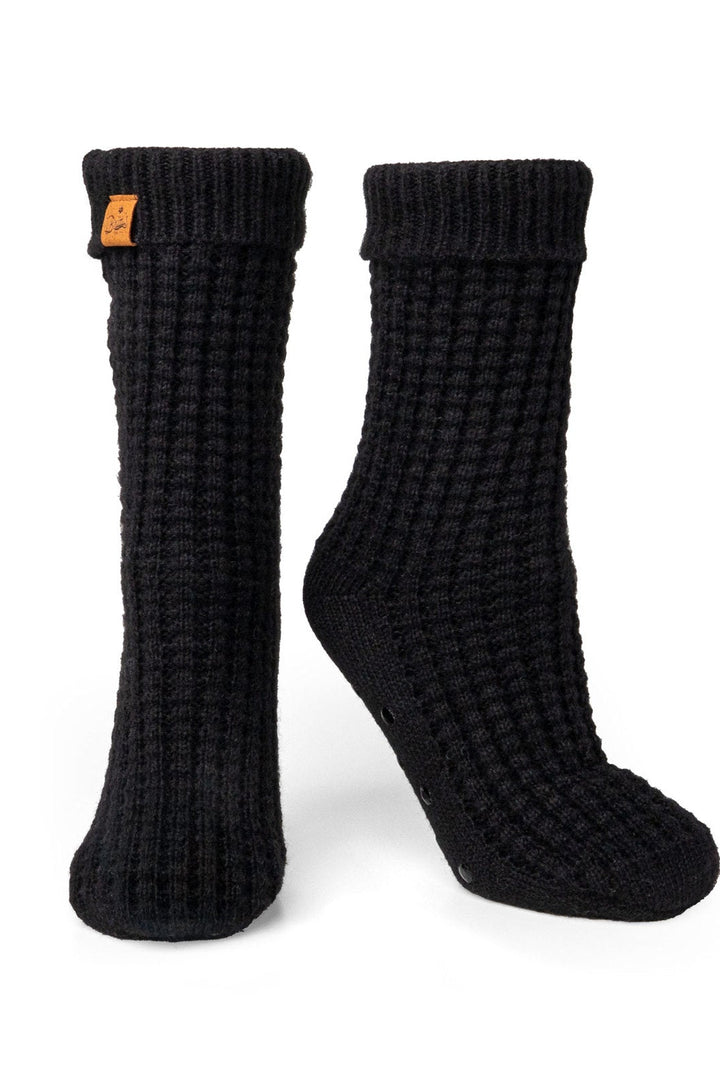 Britt's Knits Juneau Waffle Knit Slipper Socks