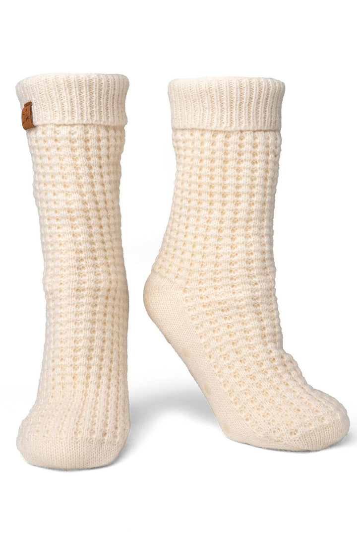 Britt's Knits Juneau Waffle Knit Slipper Socks