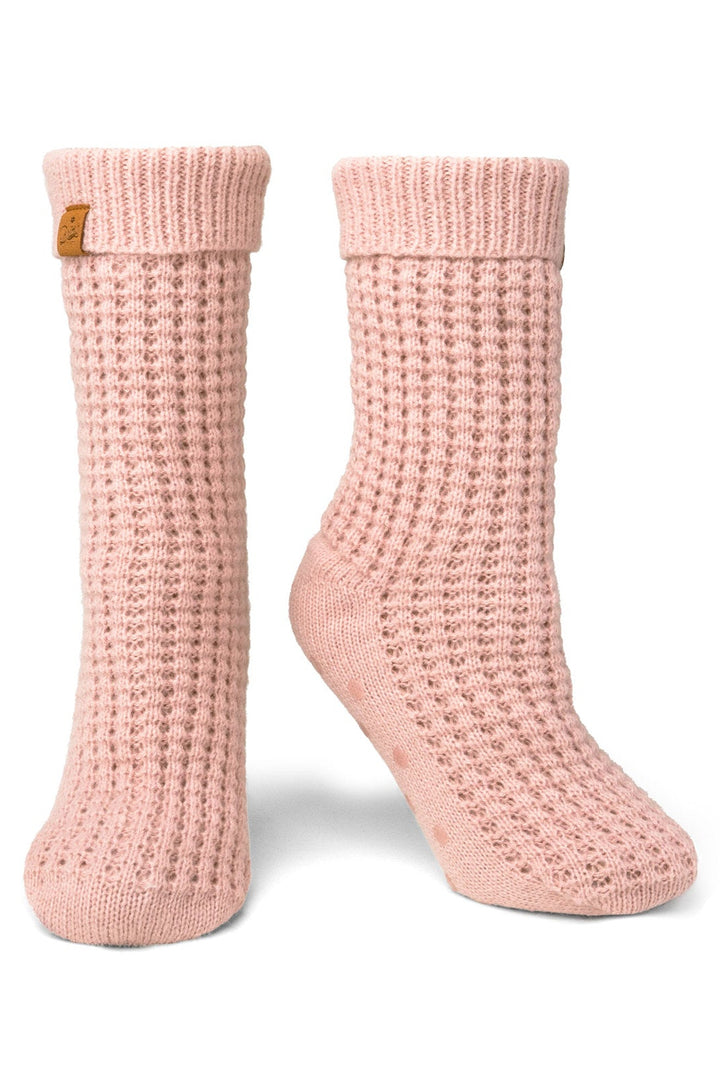 Britt's Knits Juneau Waffle Knit Slipper Socks