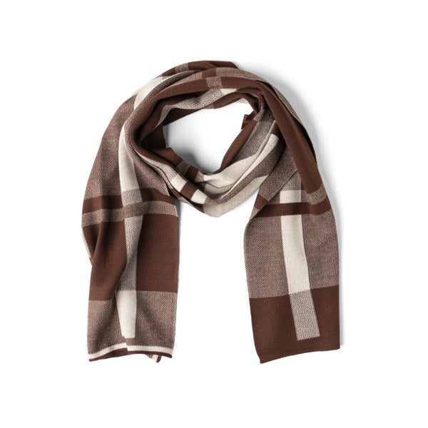 Plaid Knit Scarf