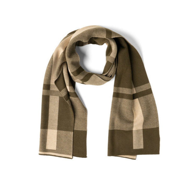 Plaid Knit Scarf