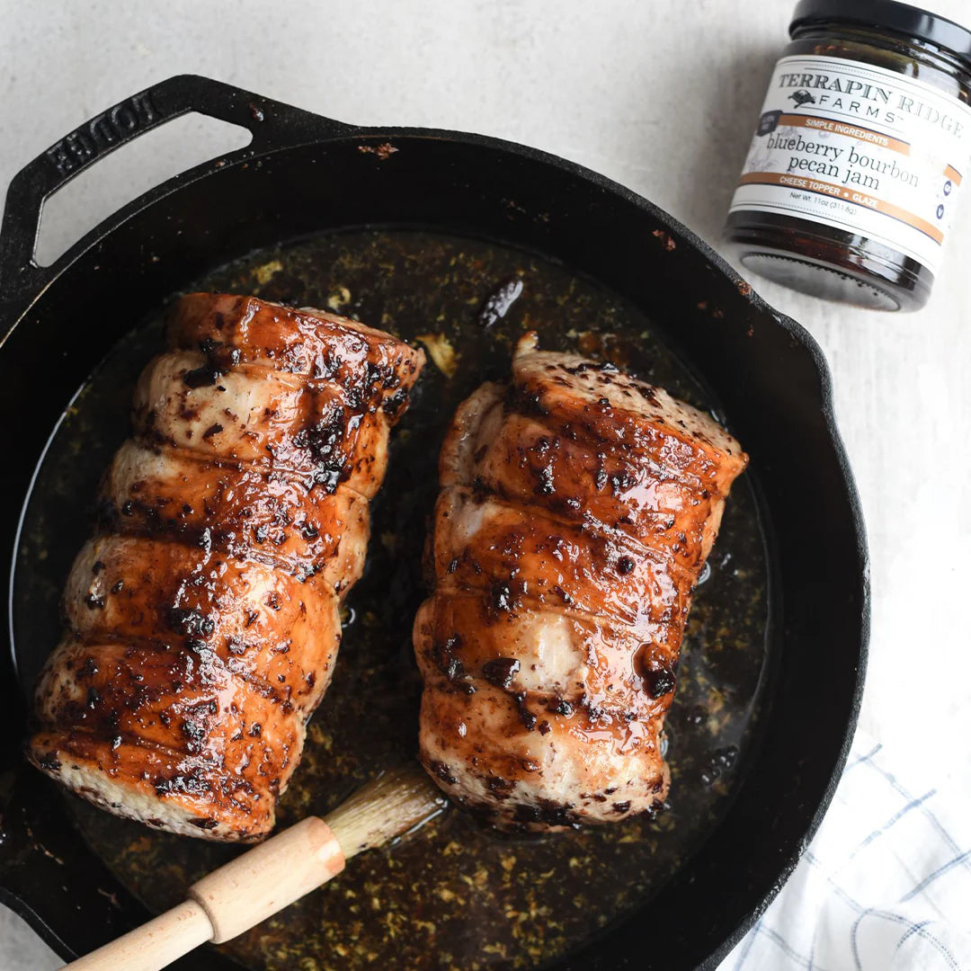 Mini Blueberry Bourbon Pecan Jam