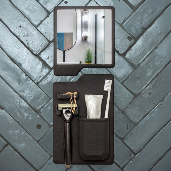Fogless Shaving Mirror & Organizer
