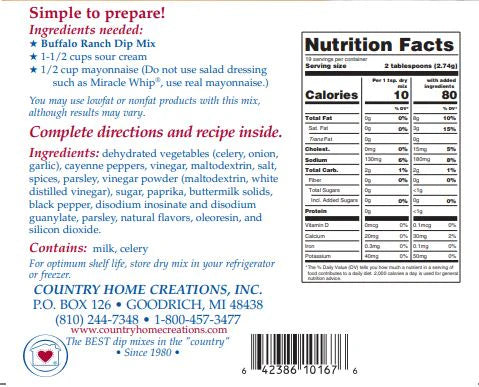 Buffalo Ranch Dip Mix