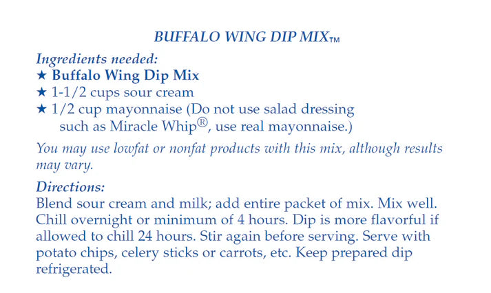 Buffalo Wing Dip MIx