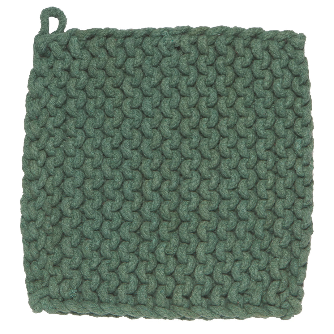 Jade Green Crochet Potholder