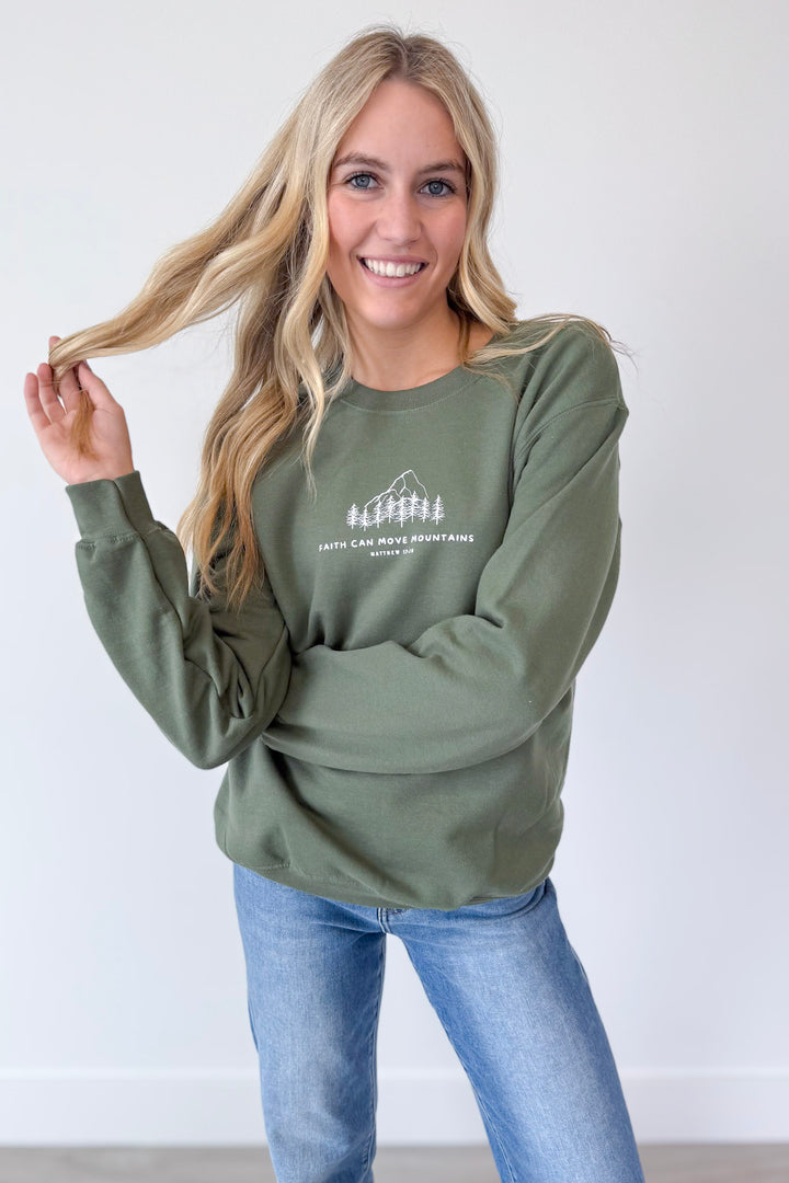 Faith Can Move Mountains Sweatshirt