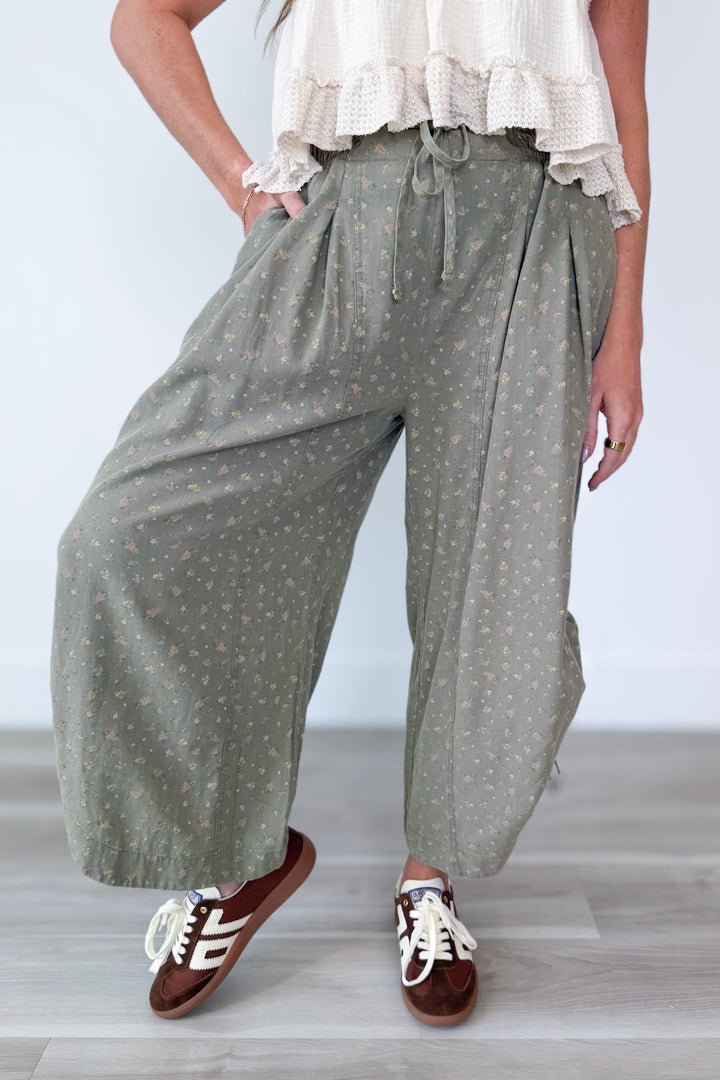 Golden Petals Pant