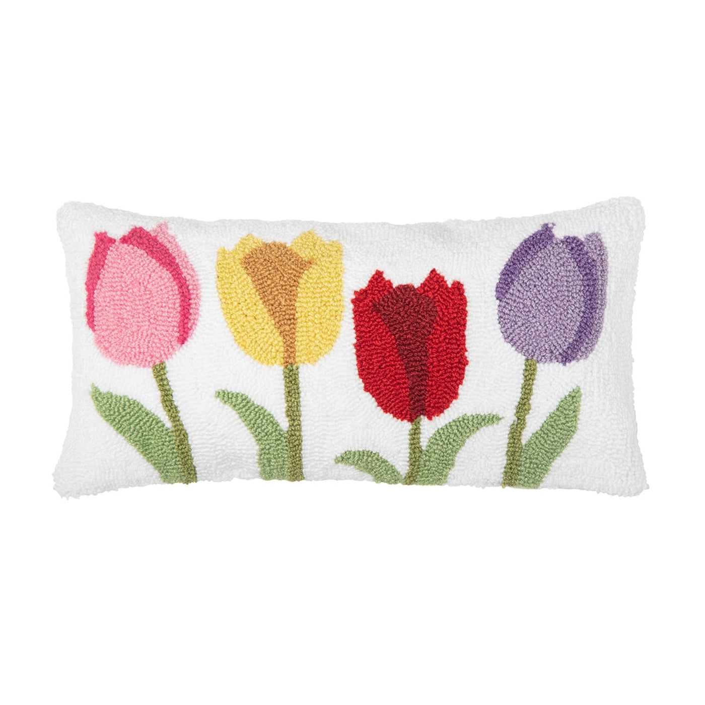 Tulip Garden Hooked Pillow