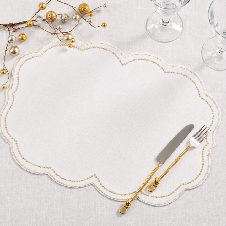 Laser Cut Hemstitch Placemat